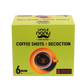 Coffee Shots + Decoction| Liquid Coffee | Black Gold | 100% Coffee | Pack of 6 Shots (60mlx6)