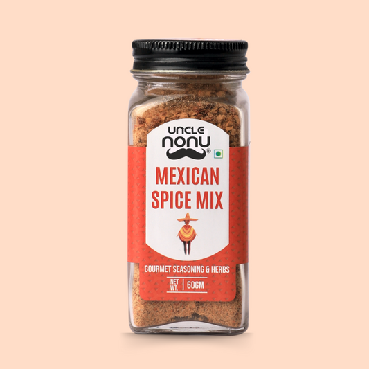 Mexican Spice Mix | Gourmet Seasoning | 60 GM (Glass Bottle)