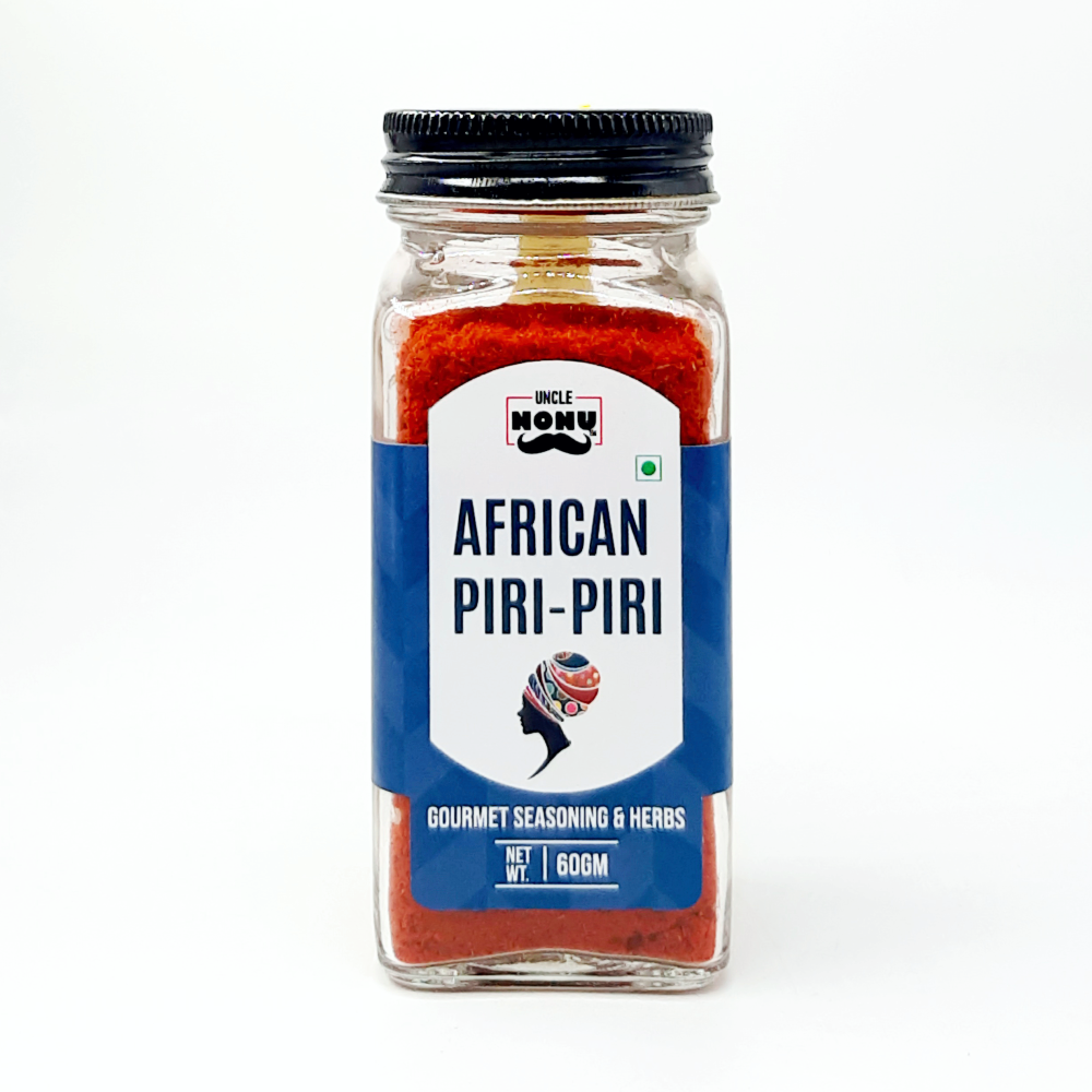 African Piri Piri Mix | Gourmet Seasoning | 60 GM (Glass Bottle)