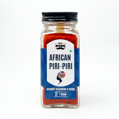 African Piri Piri Mix | Gourmet Seasoning | 60 GM (Glass Bottle)