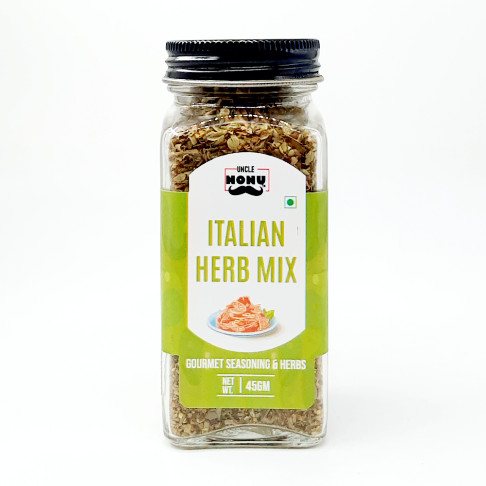 Italian Herbs Mix | Gourmet Seasoning & Herbs | 45 GM (Glass Bottle)