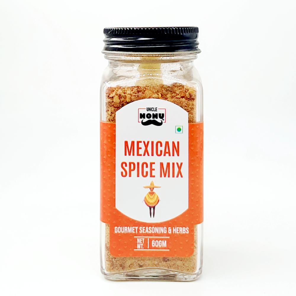 Mexican Spice Mix | Gourmet Seasoning | 60 GM (Glass Bottle)