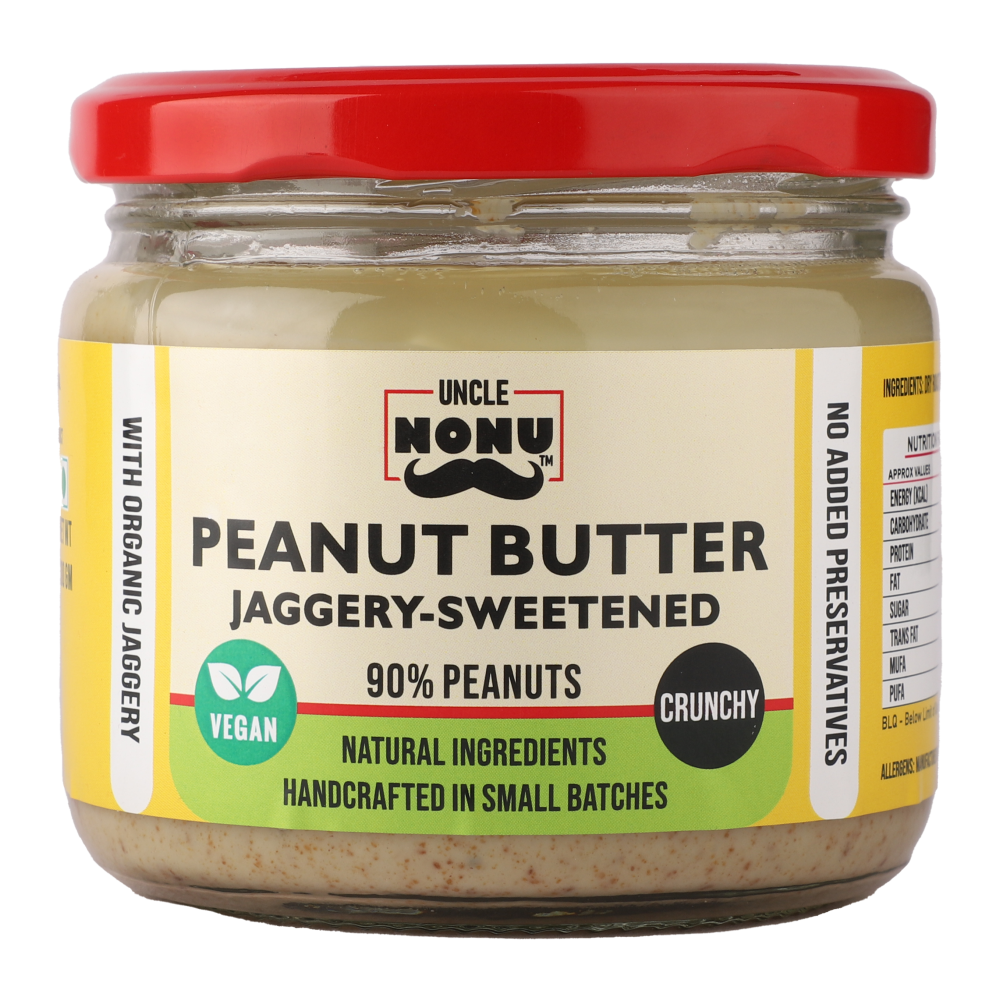 Peanut Butter Crunchy - Organic Jaggery Sweetened